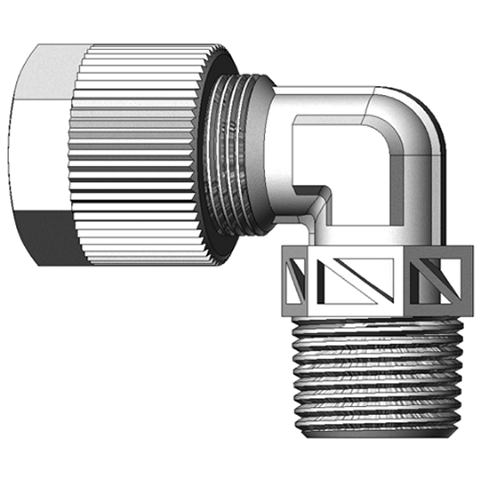 18030900 Male adaptor elbow union (R) Serto Elbow adaptor fittings/unions