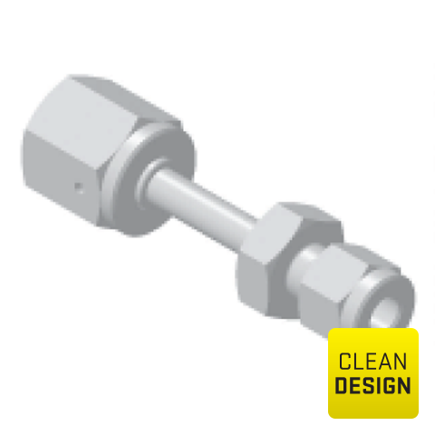 94209158 Union - Double Union -  Reducing UHP unions  in low sulfur or standard SS316L stainless steel are internal or/and external electropolished and packed in a class 10 cleanroom.