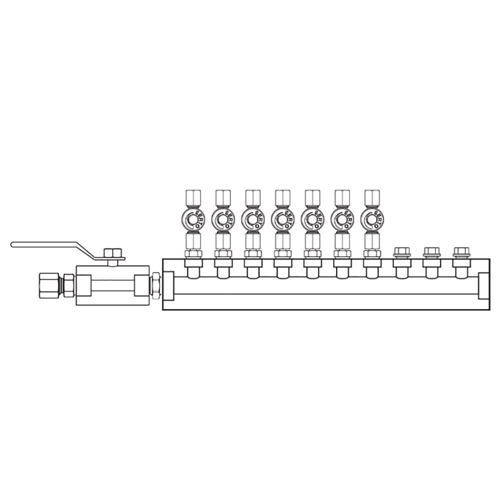 M2075030 Manifolds Stainless Steel Single Sided