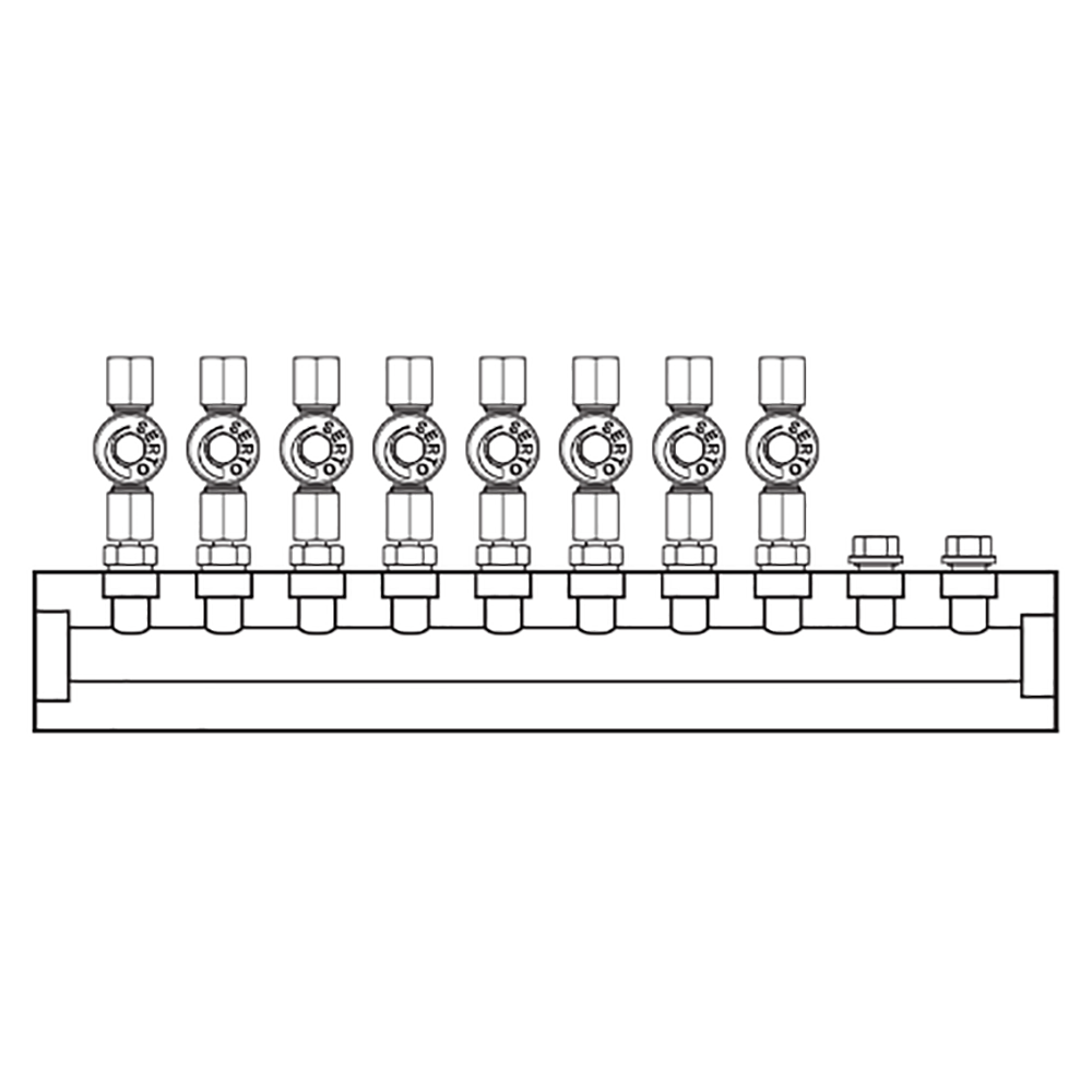 M2086000 Manifolds Stainless Steel Single Sided