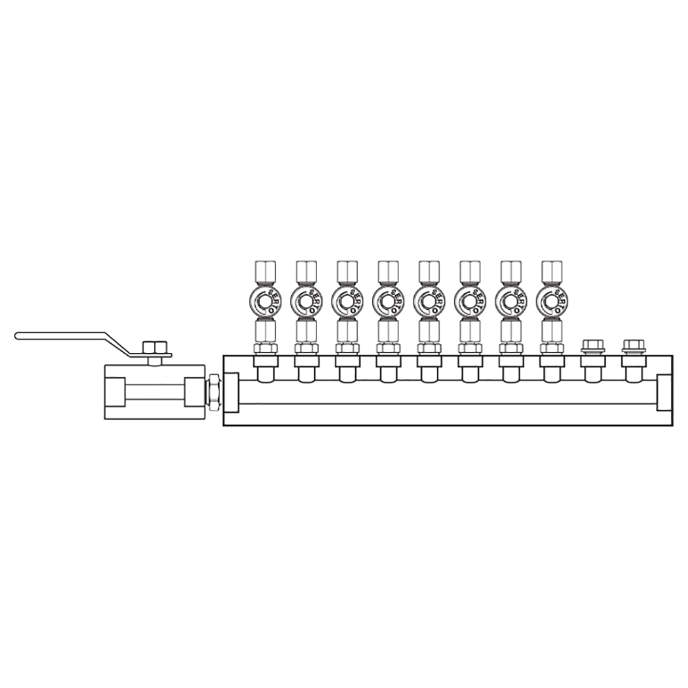M2086010 Manifolds Stainless Steel Single Sided