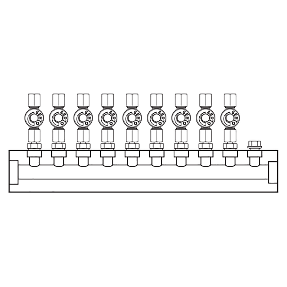 M2096000 Manifolds Stainless Steel Single Sided