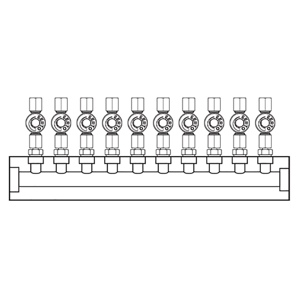 M2105000 Manifolds Stainless Steel Single Sided
