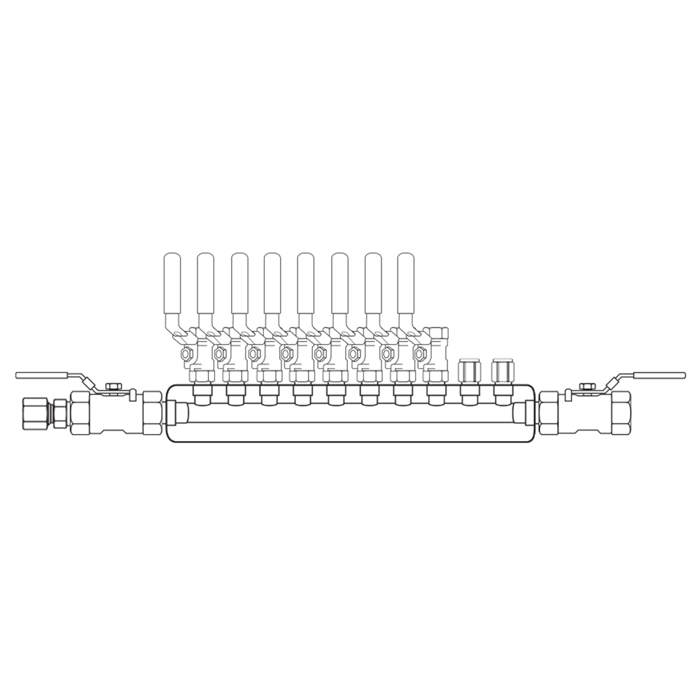 M3084022 Manifolds Stainless Steel Single Sided