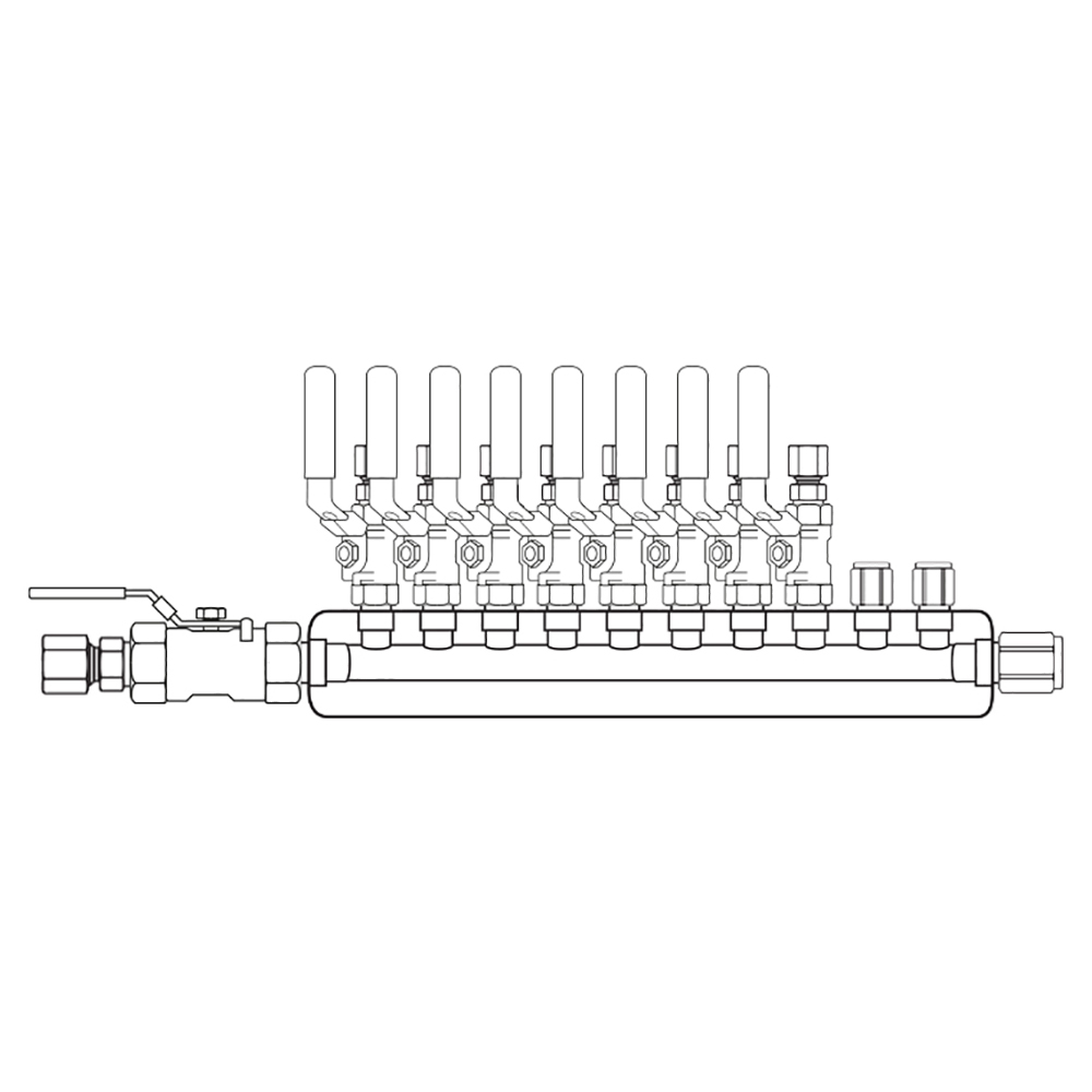 M3084121 Manifolds Stainless Steel Single Sided