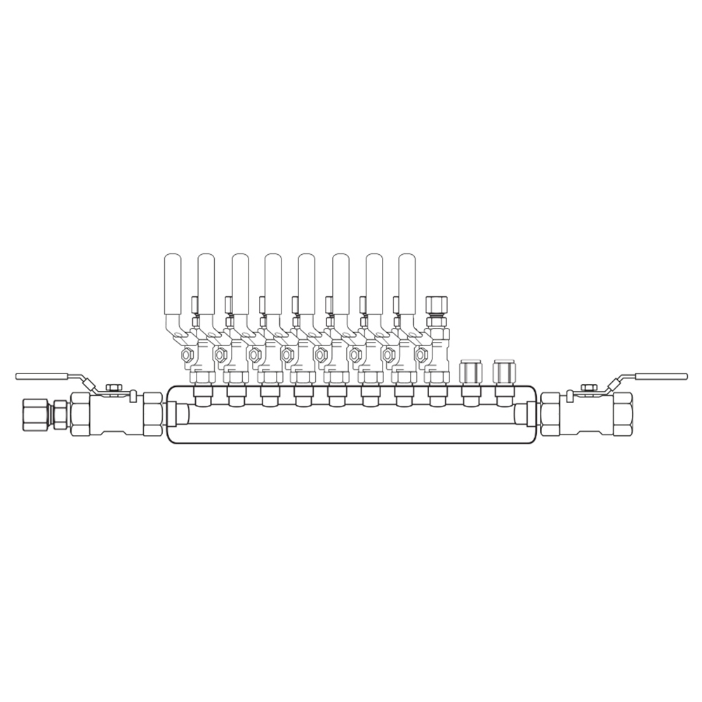 M3084122 Manifolds Stainless Steel Single Sided