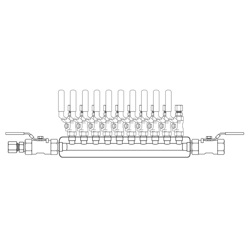 M3104122 Manifolds Stainless Steel Single Sided