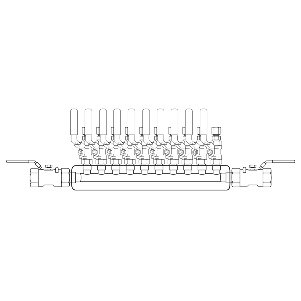 M3104312 Manifolds Stainless Steel Single Sided