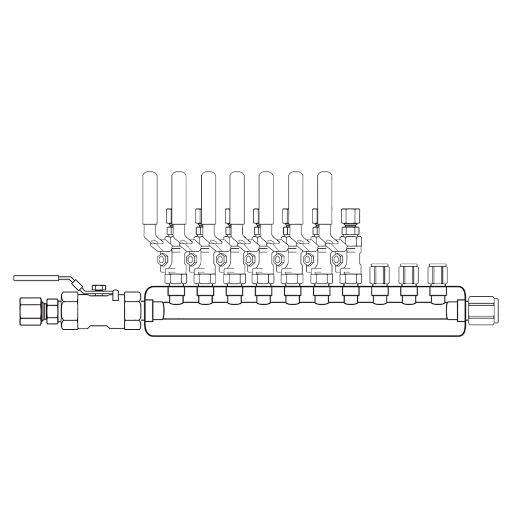 M4074121 Manifolds Stainless Steel Single Sided