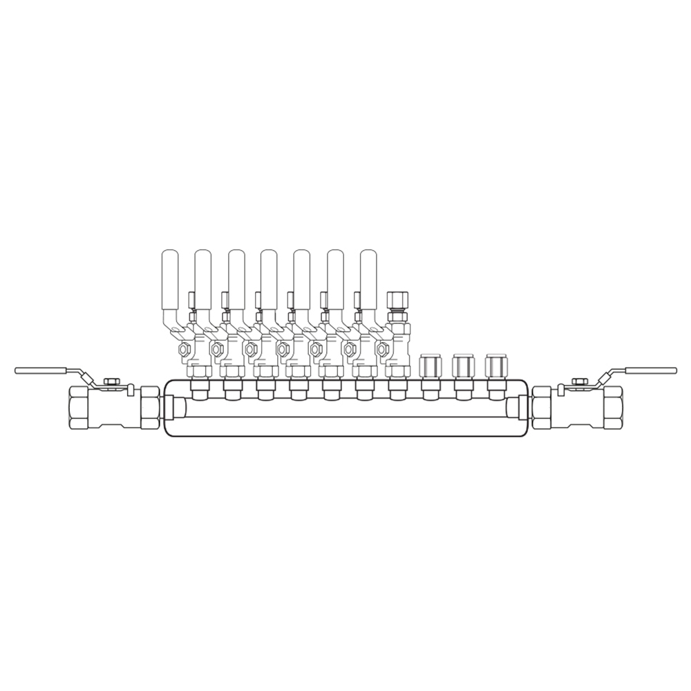 M4074212 Manifolds Stainless Steel Single Sided