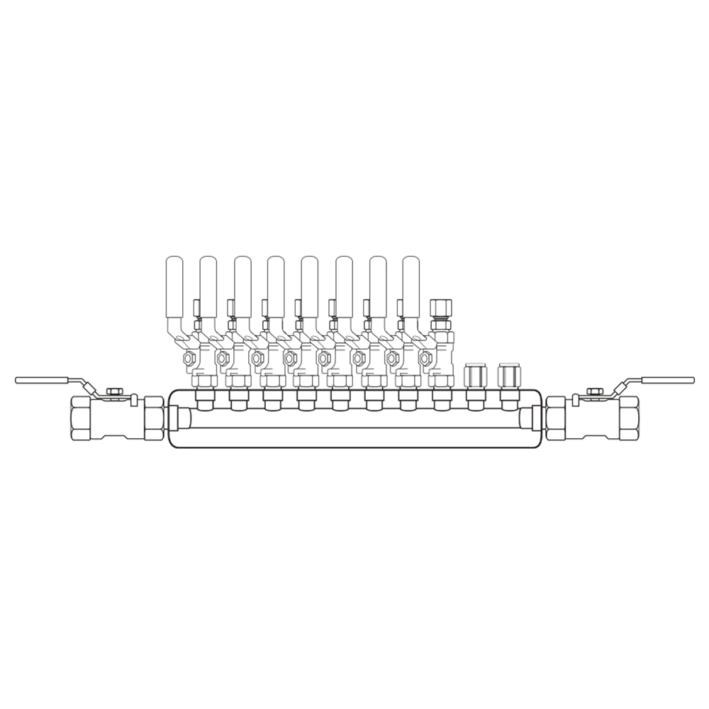 M4084112 Manifolds Stainless Steel Single Sided