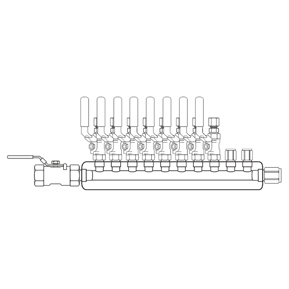 M4084311 Manifolds Stainless Steel Single Sided