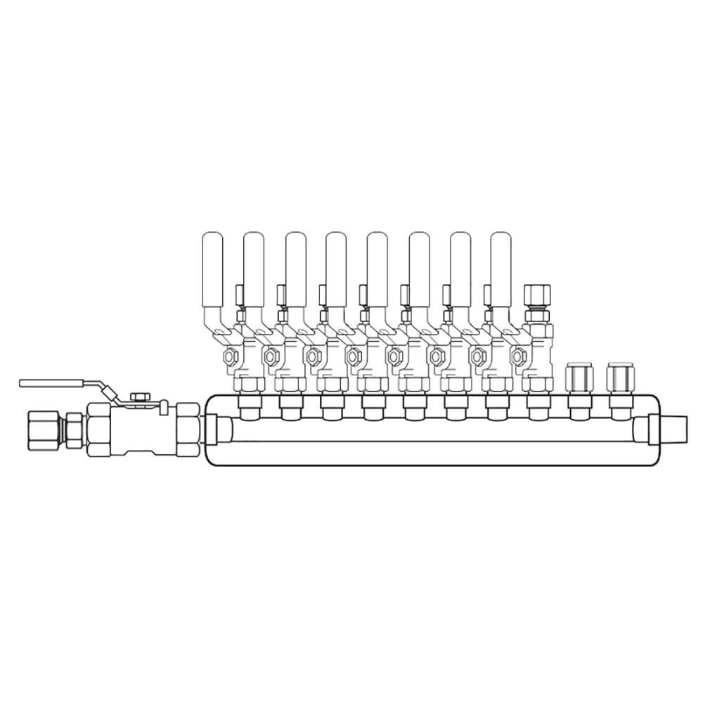 M4084340 Manifolds Stainless Steel Single Sided