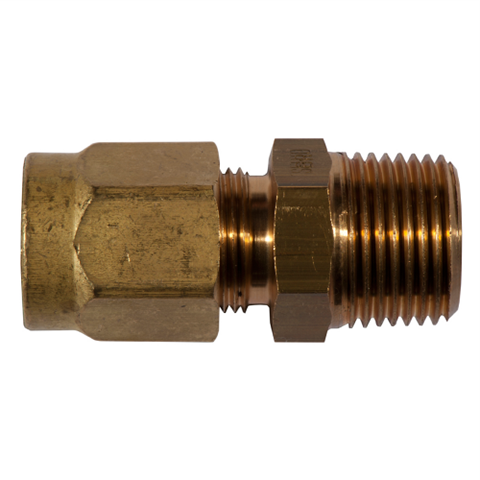 Brass Compression Tube Fitting Adapter 14mm Tube OD x 1/2 G Male
