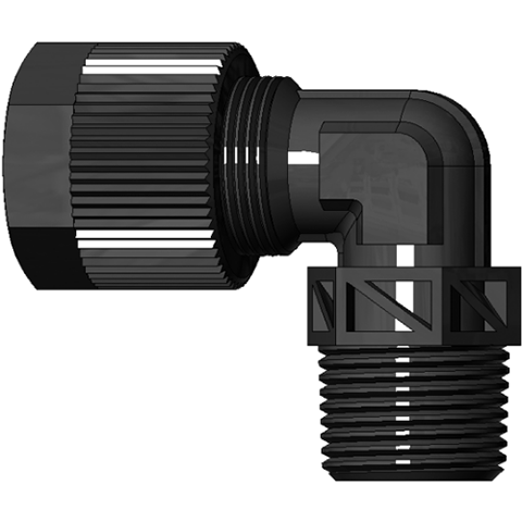 14026000 Male adaptor elbow union (R) Serto Elbow adaptor fittings/unions