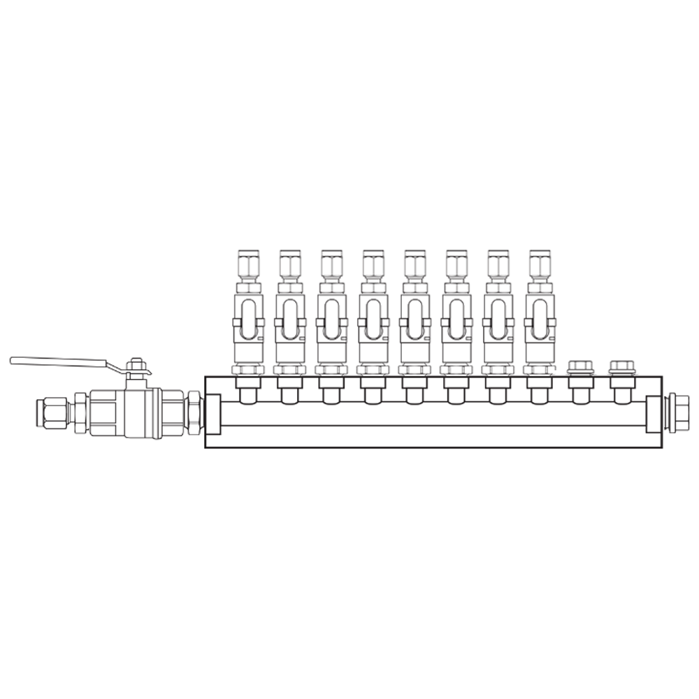 M1081231 Manifolds Brass