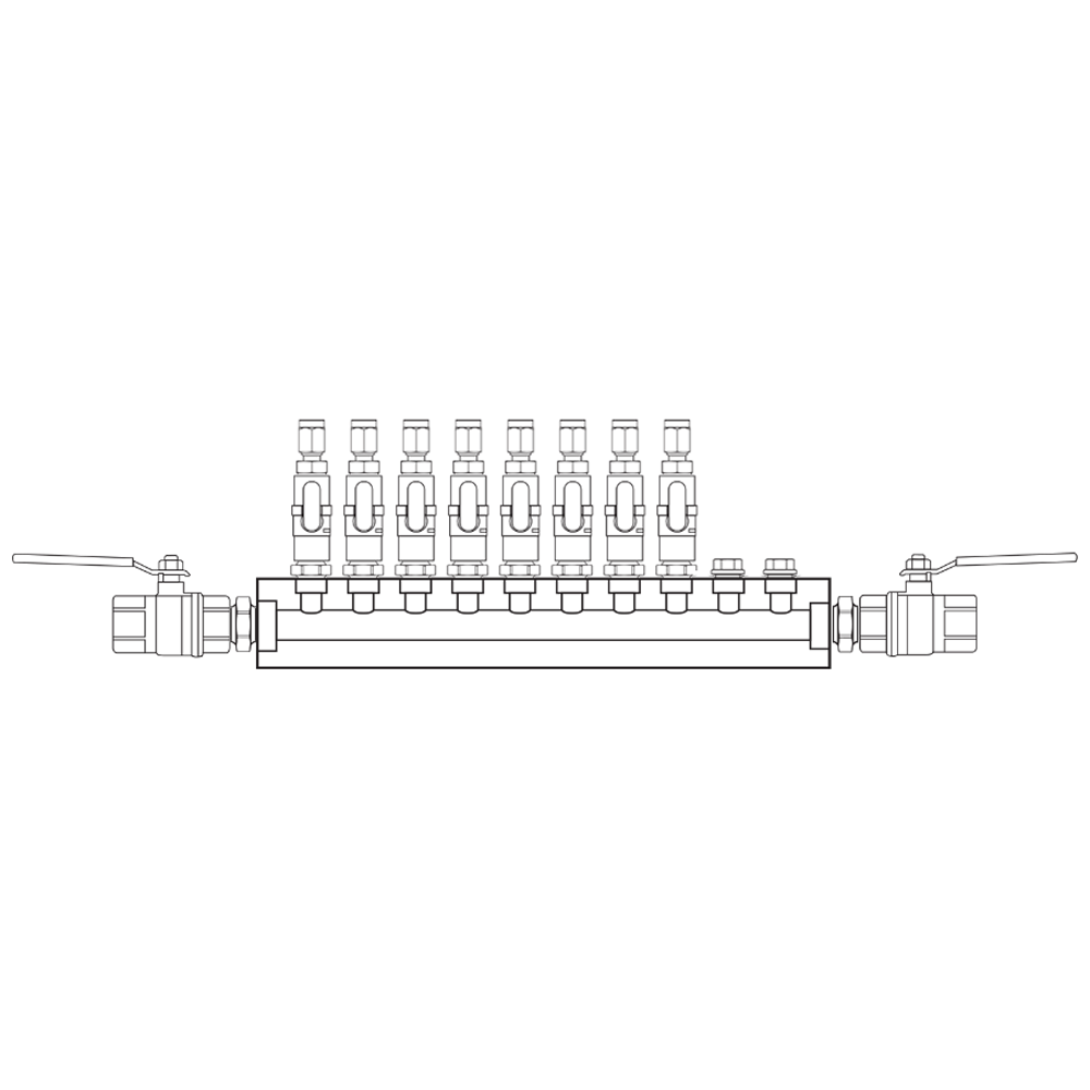 M1081312 Manifolds Brass