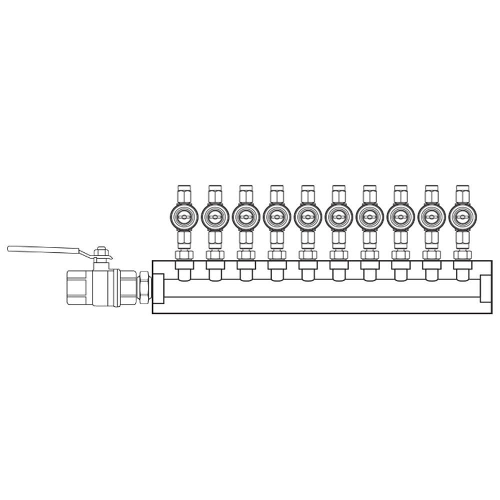 M1102010 Manifolds Brass