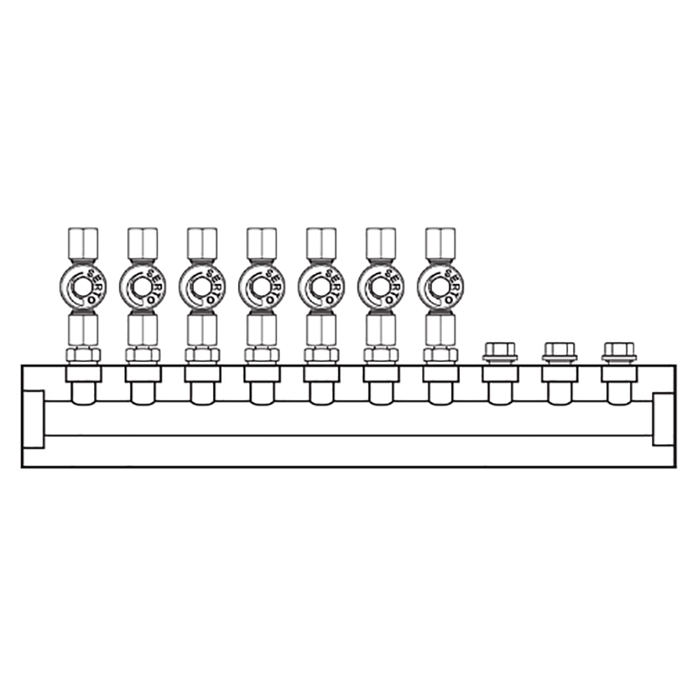 M2076000 Manifolds Stainless Steel Single Sided