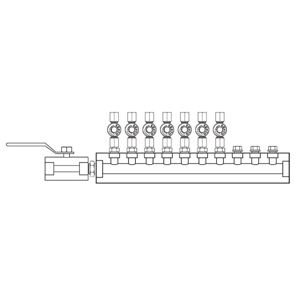 M2076010 Manifolds Stainless Steel Single Sided