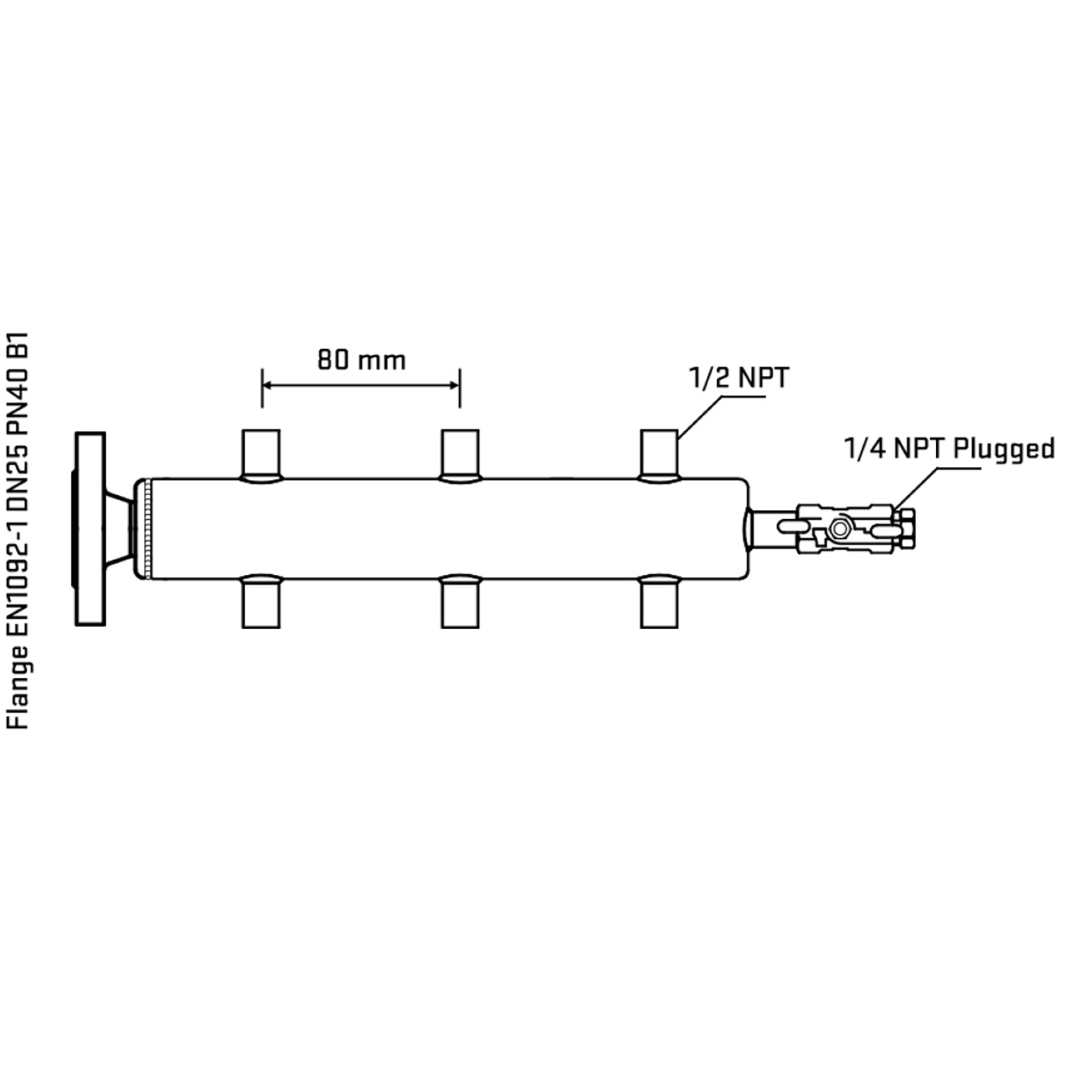 M506A060320 Manifolds Stainless Steel Double Sided