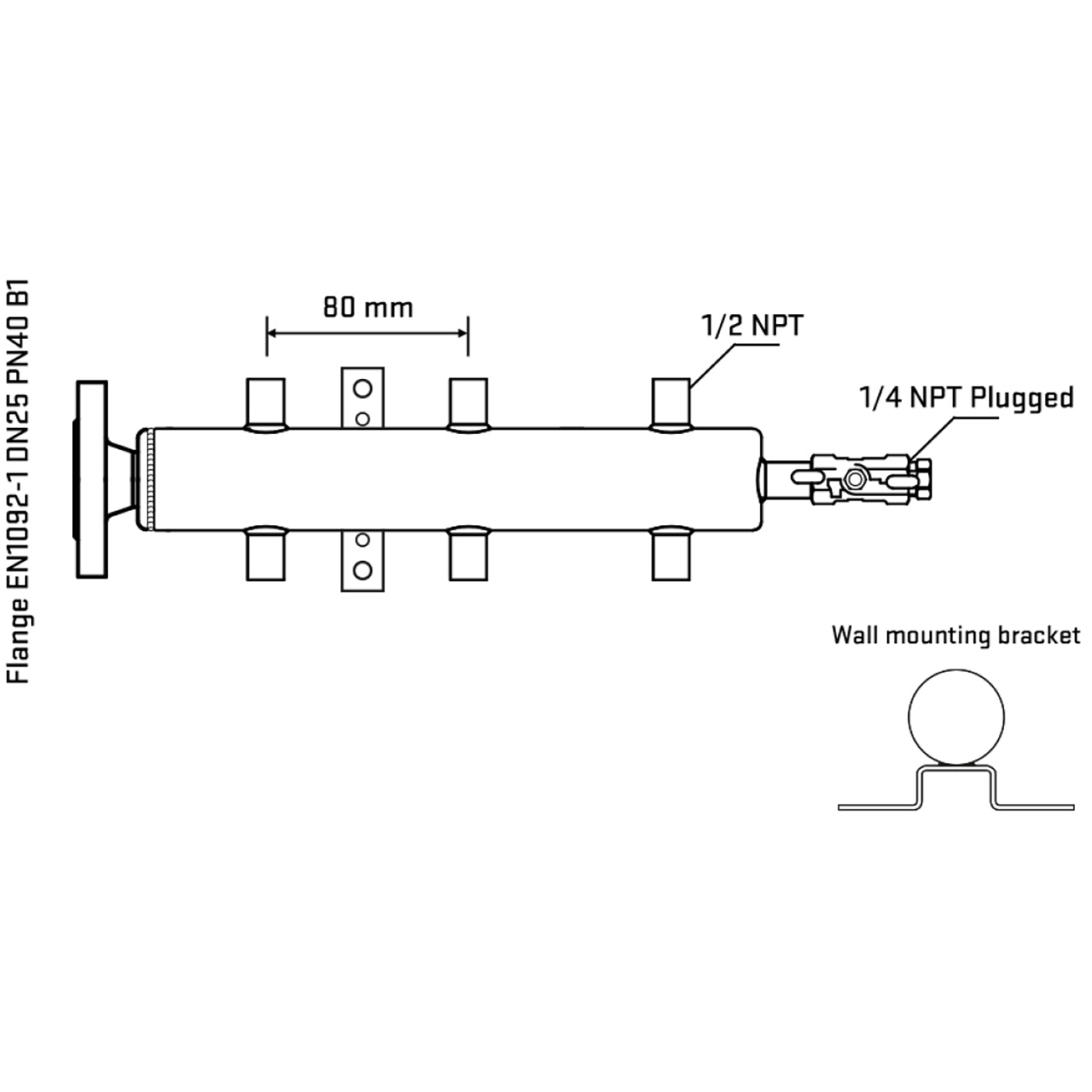 M506A060322 Manifolds Stainless Steel Double Sided