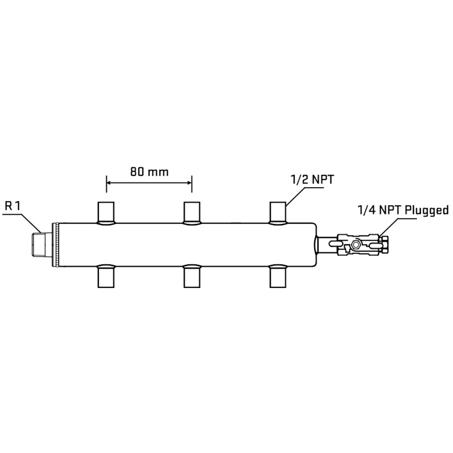 M506A060520 Manifolds Stainless Steel Double Sided