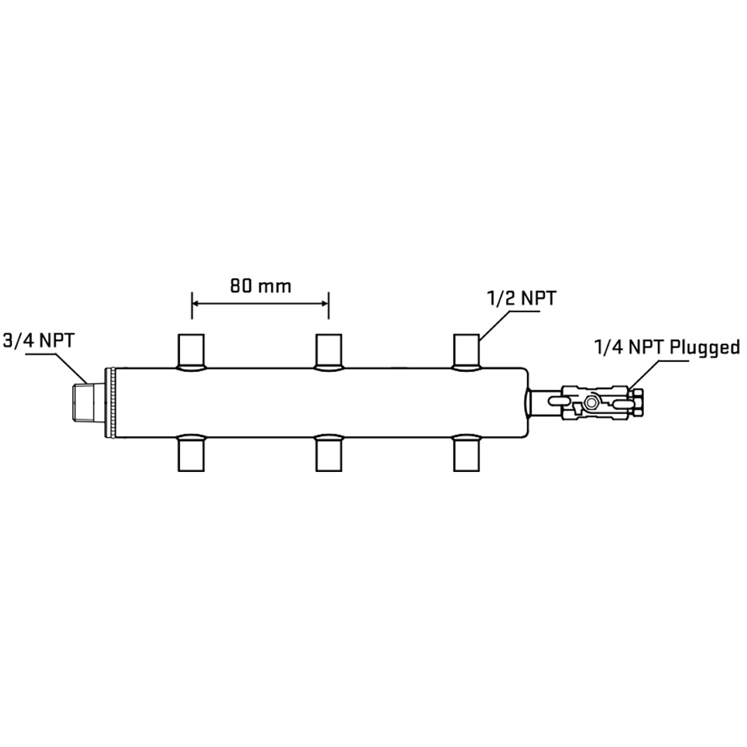 M506A060820 Manifolds Stainless Steel Double Sided