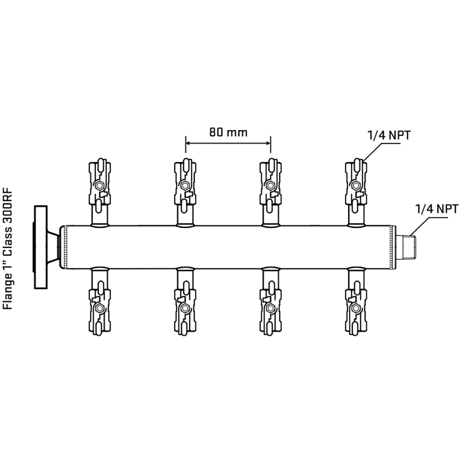 M508A020240 Manifolds Stainless Steel Double Sided