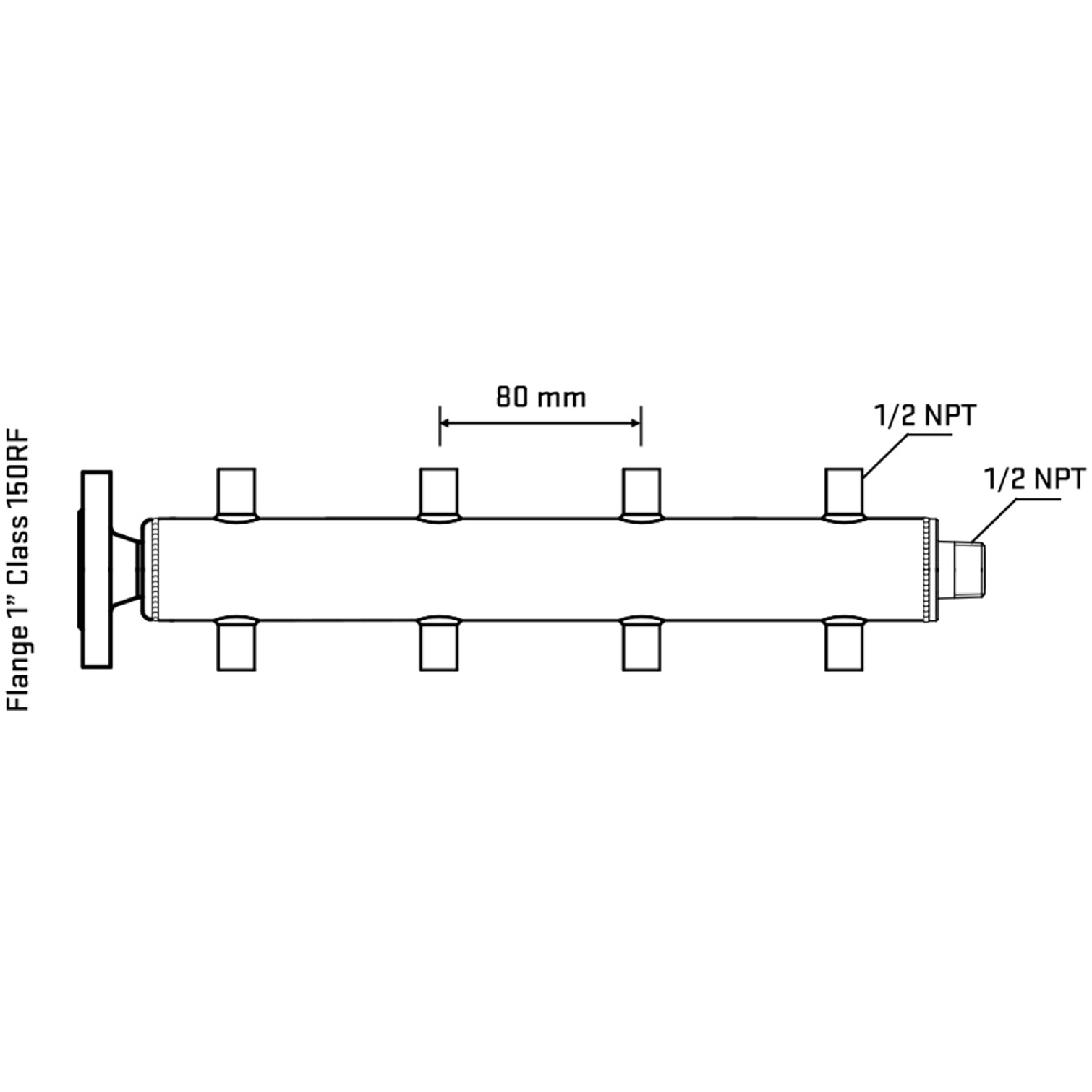 M508A060130 Manifolds Stainless Steel Double Sided