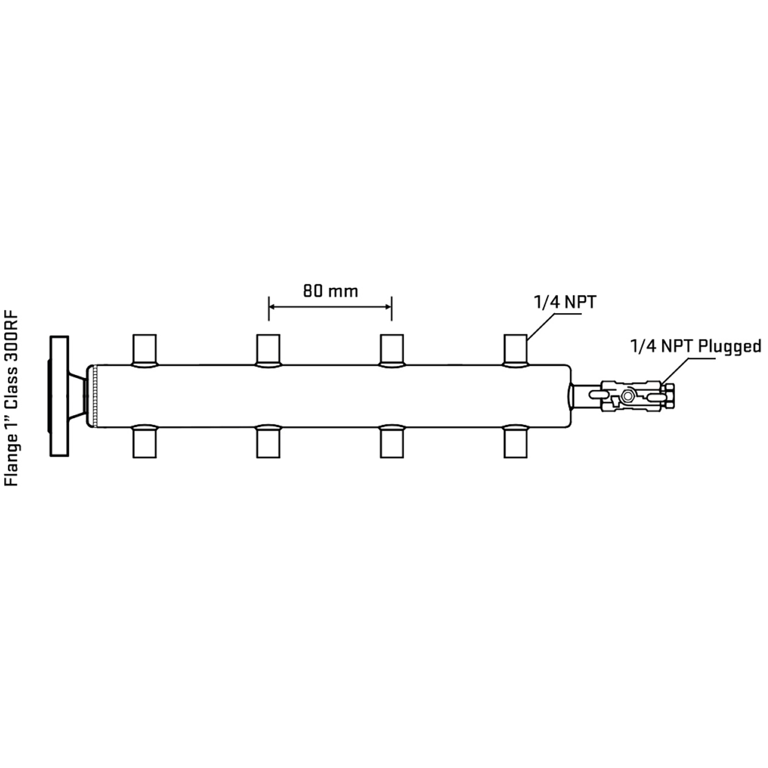 M508A070220 Manifolds Stainless Steel Double Sided