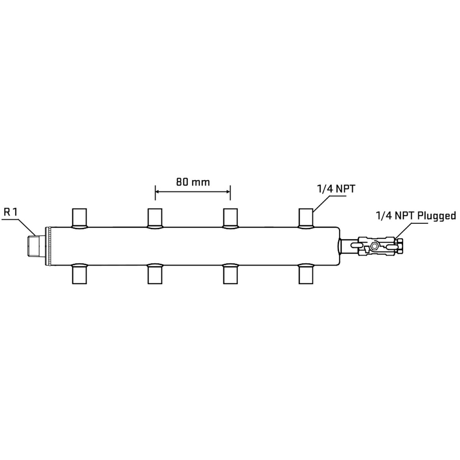 M508A070520 Manifolds Stainless Steel Double Sided