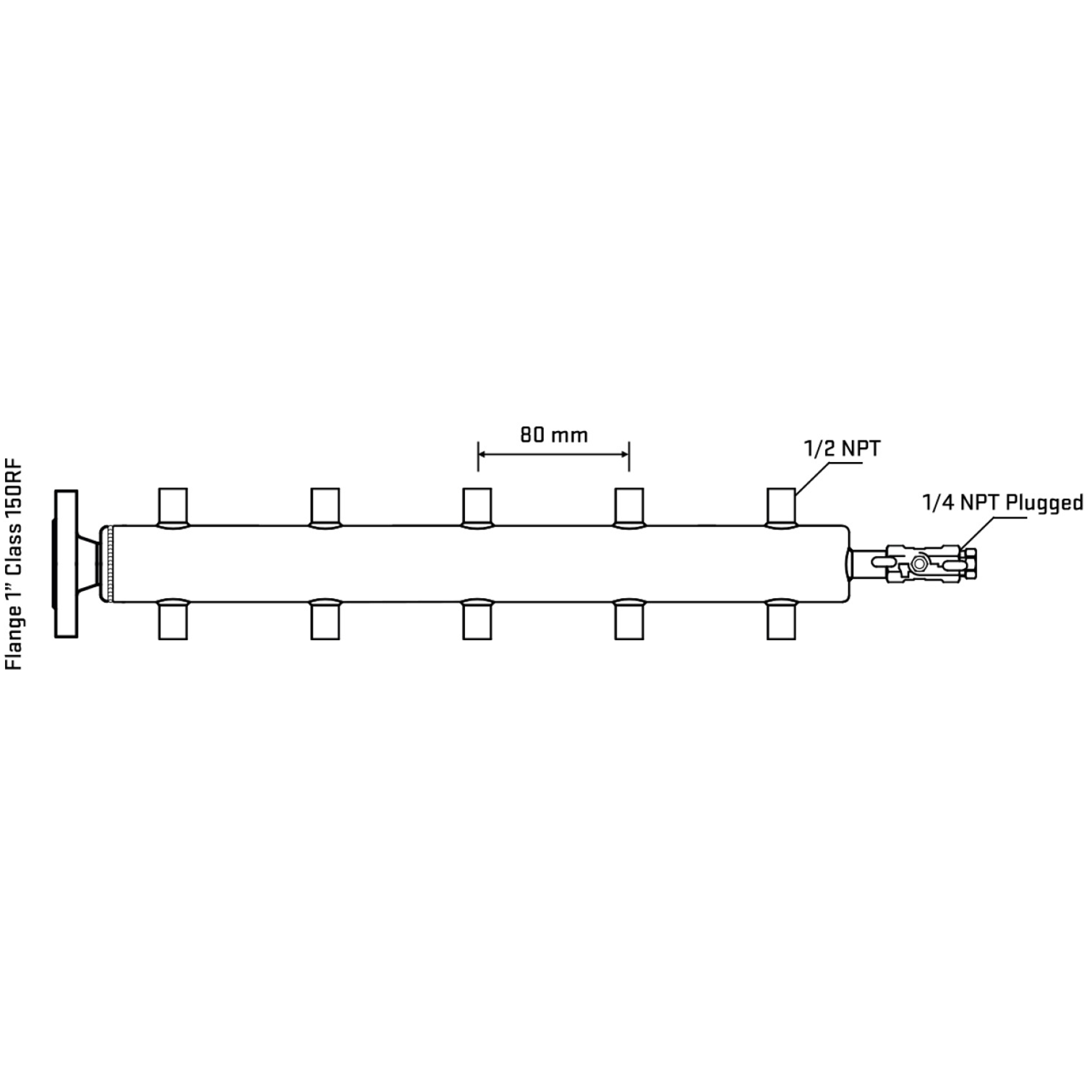 M510A060120 Manifolds Stainless Steel Double Sided