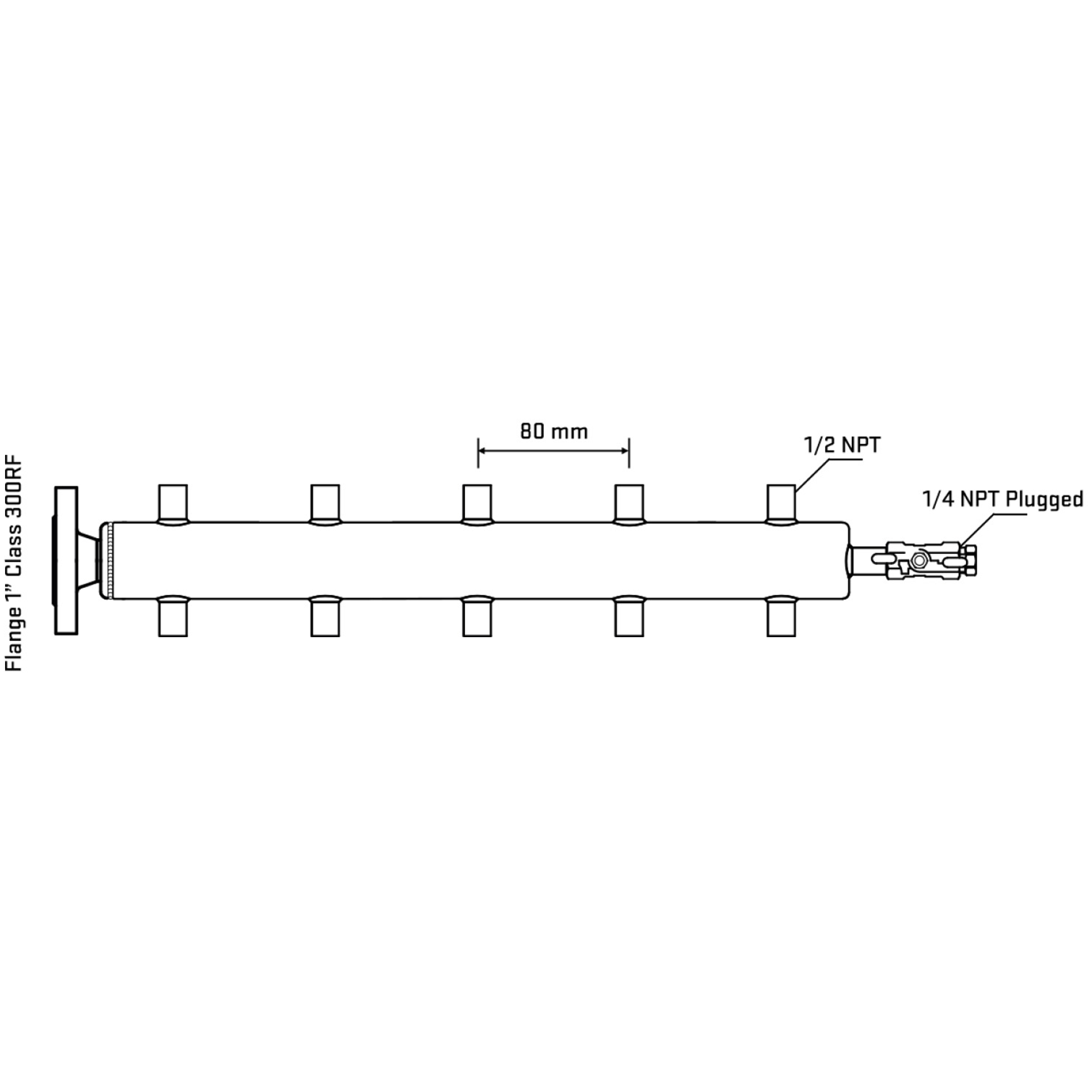 M510A060220 Manifolds Stainless Steel Double Sided