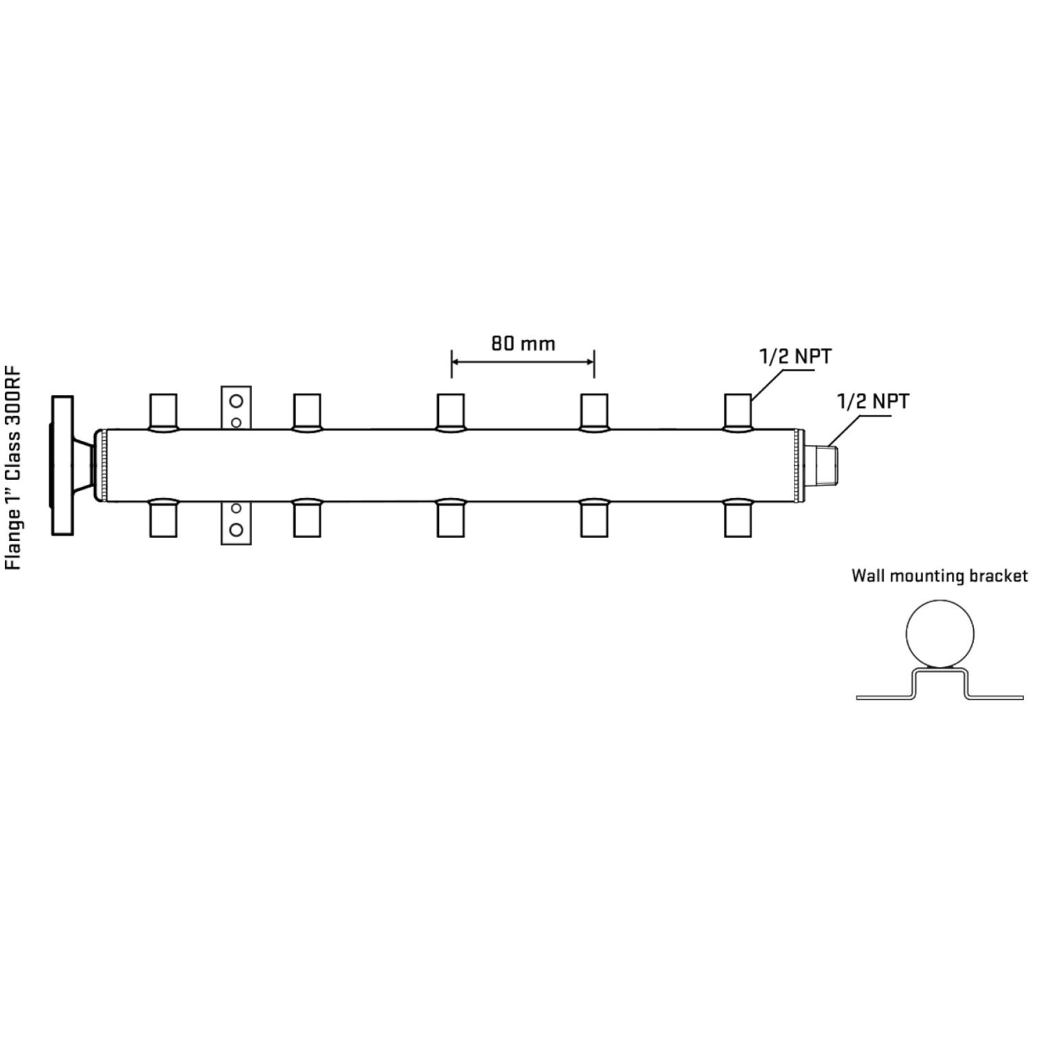 M510A060232 Manifolds Stainless Steel Double Sided