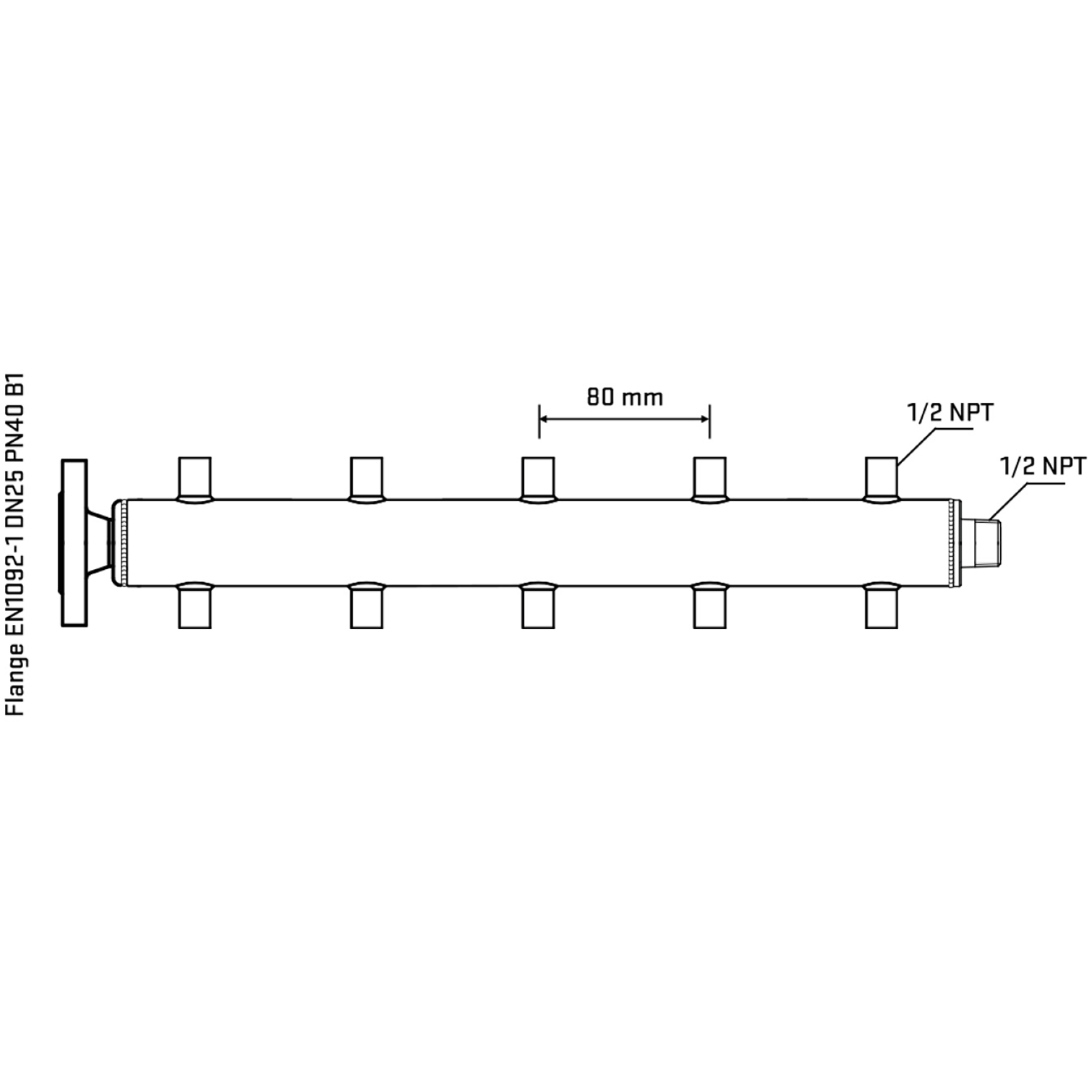 M510A060330 Manifolds Stainless Steel Double Sided