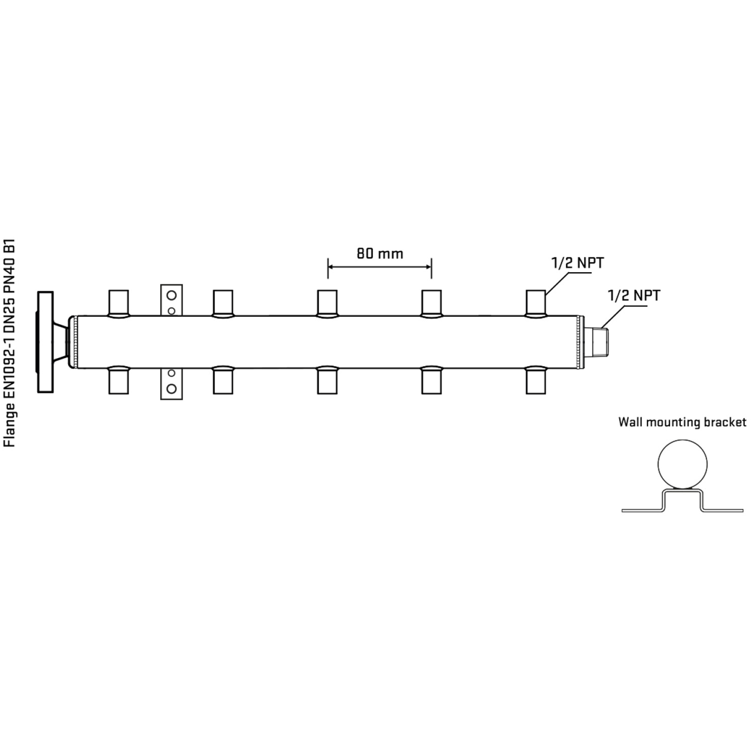 M510A060332 Manifolds Stainless Steel Double Sided