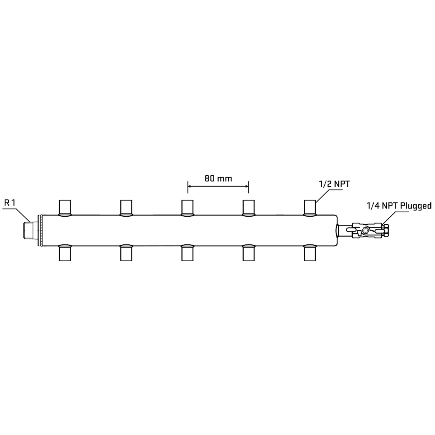 M510A060520 Manifolds Stainless Steel Double Sided