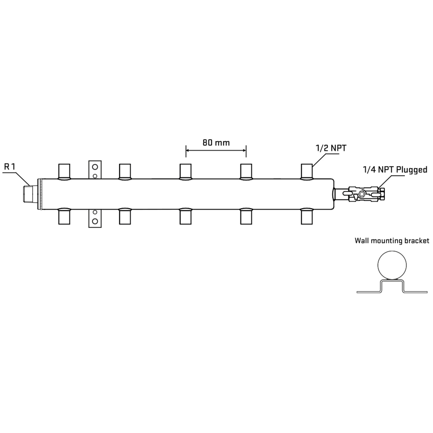 M510A060522 Manifolds Stainless Steel Double Sided