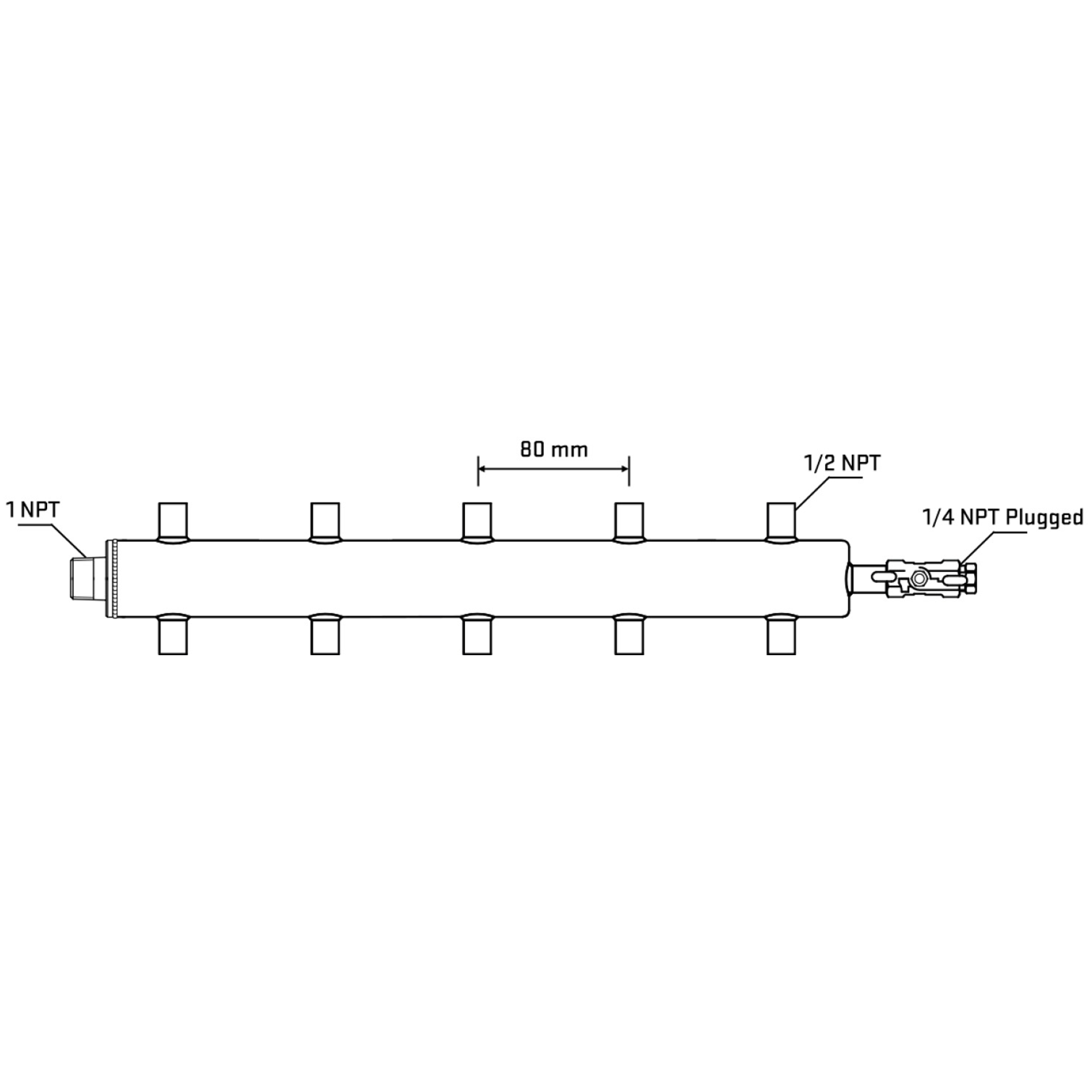 M510A060920 Manifolds Stainless Steel Double Sided