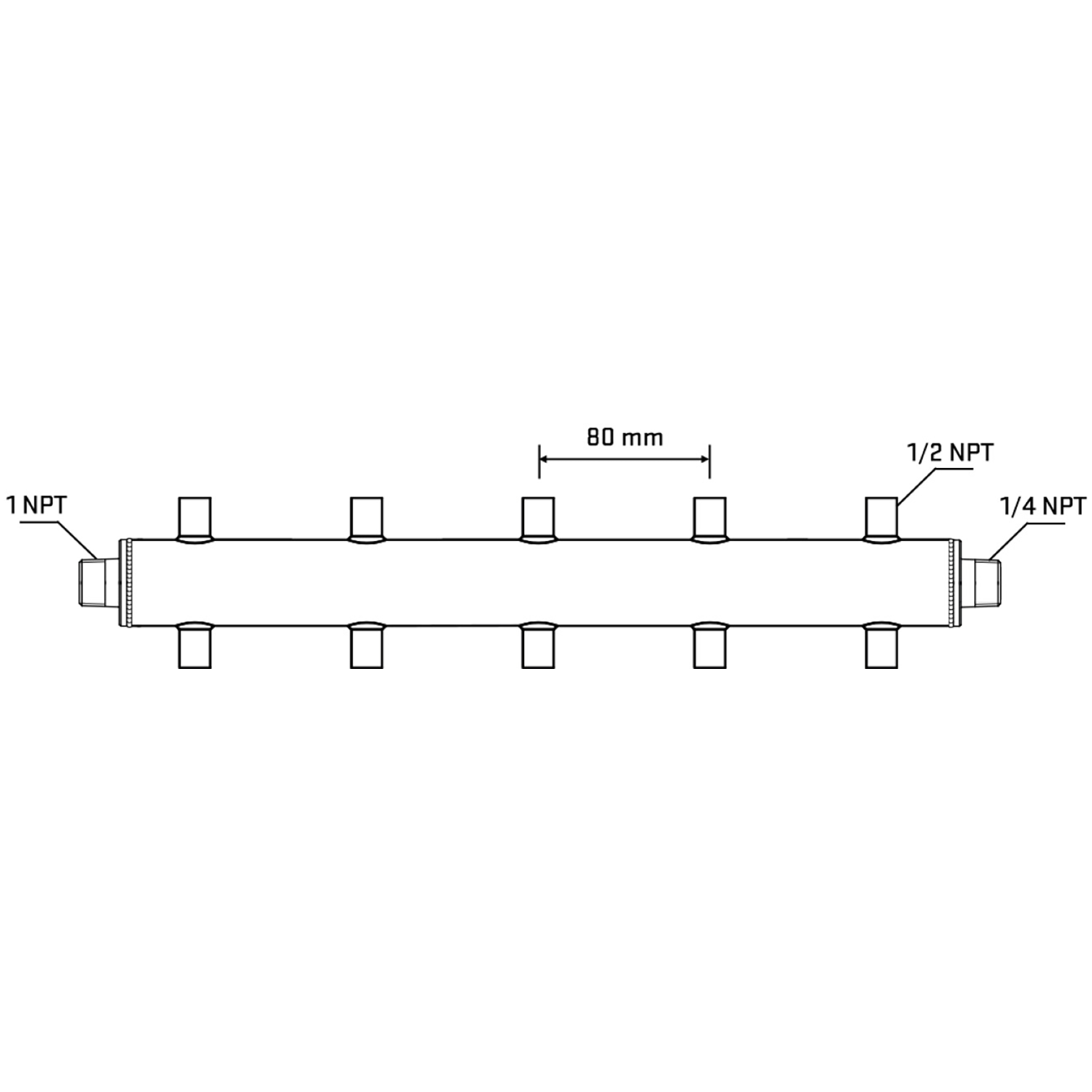 M510A060940 Manifolds Stainless Steel Double Sided