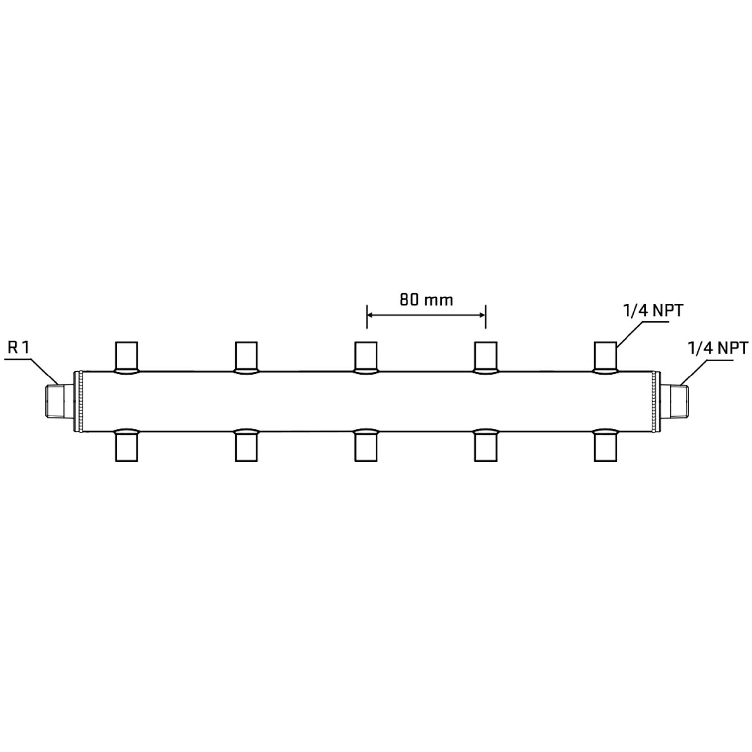 M510A070540 Manifolds Stainless Steel Double Sided