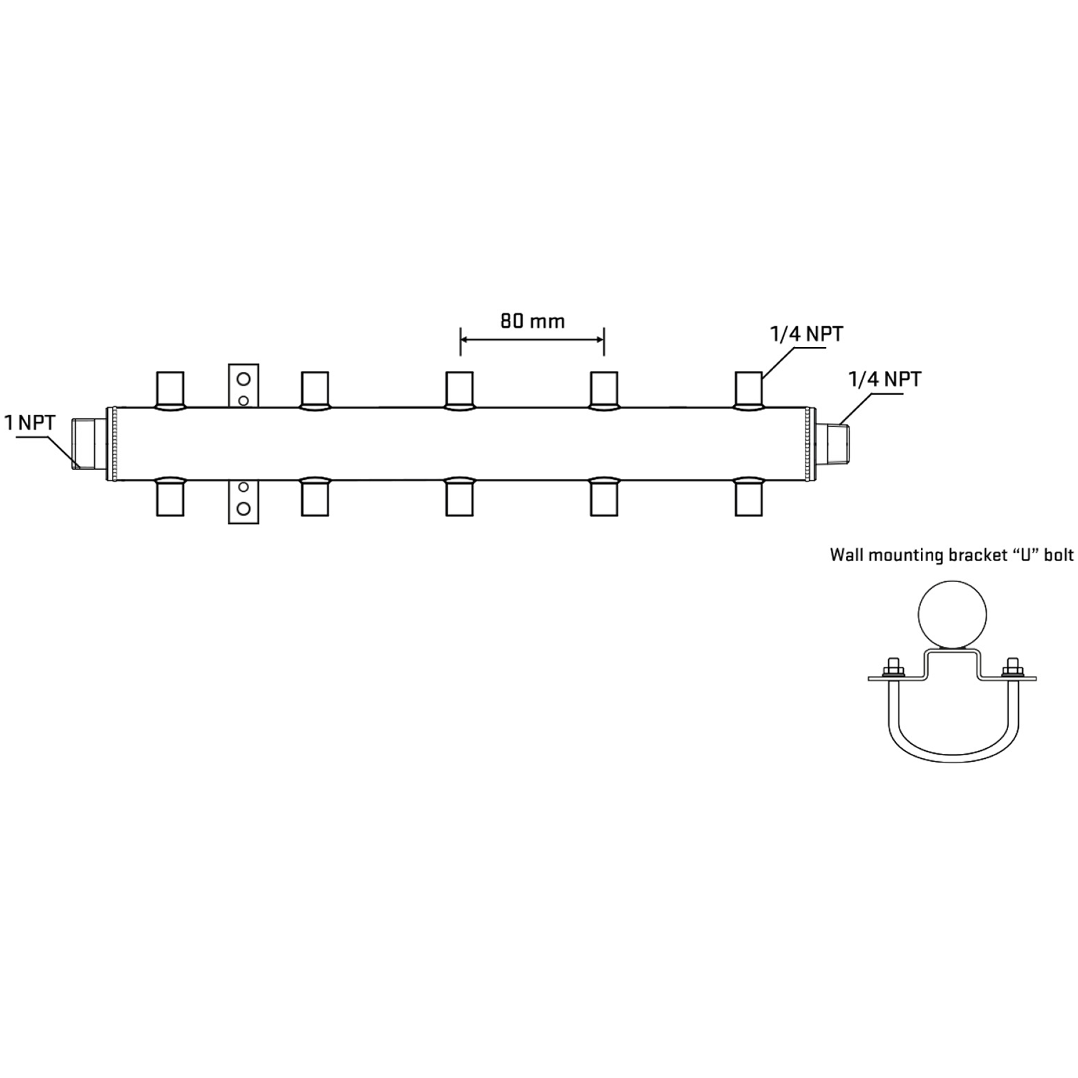 M510A071141 Manifolds Stainless Steel Double Sided