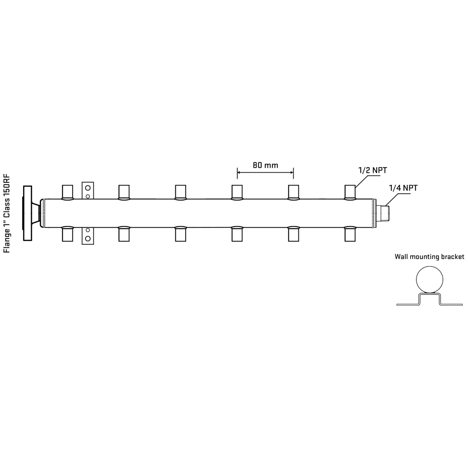 M512A060142 Manifolds Stainless Steel Double Sided