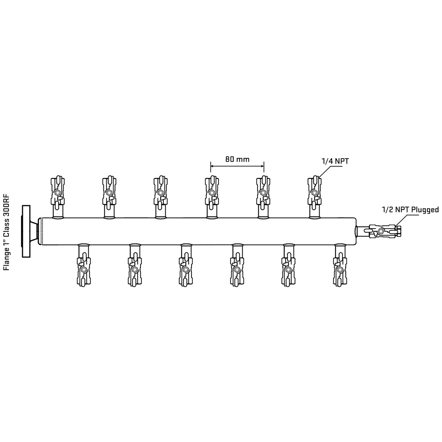 M5F2A020210 Manifolds Stainless Steel Double Sided