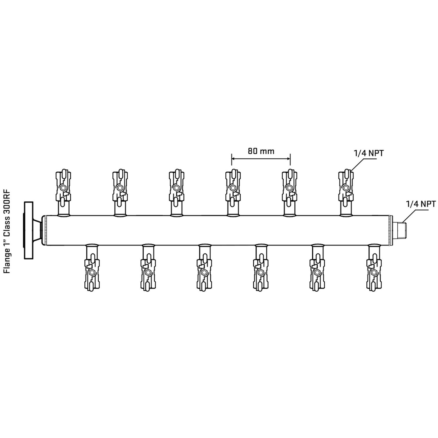 M5F2A020240 Manifolds Stainless Steel Double Sided