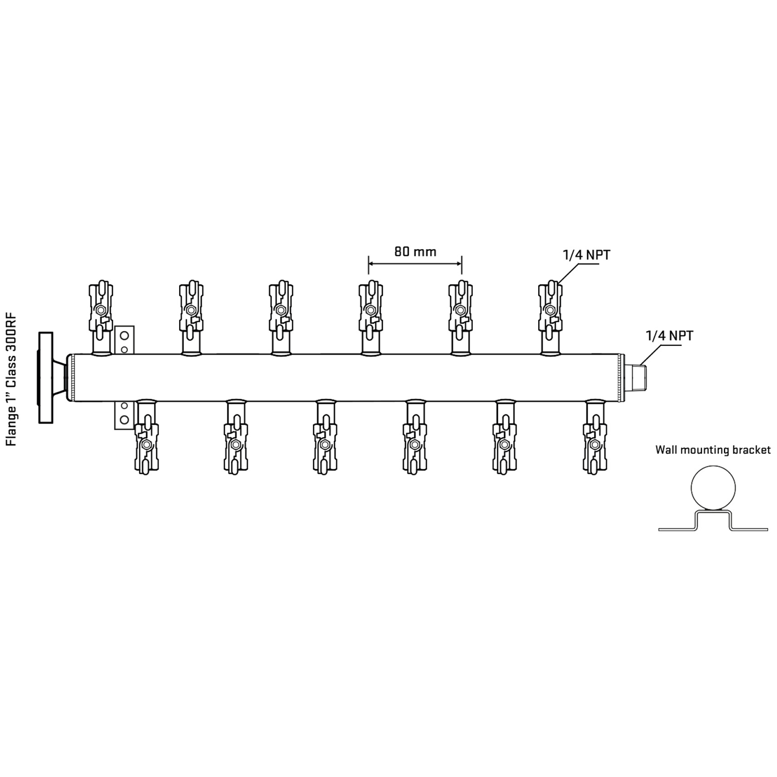 M5F2A020242 Manifolds Stainless Steel Double Sided