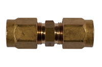 SERTO BR 1/4 YELLOW BRASS MALE COMPRESSION FITTING CONNECTOR (LOT OF 5)